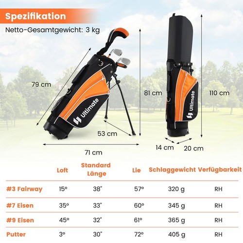 Northix kids golf club - golf, set